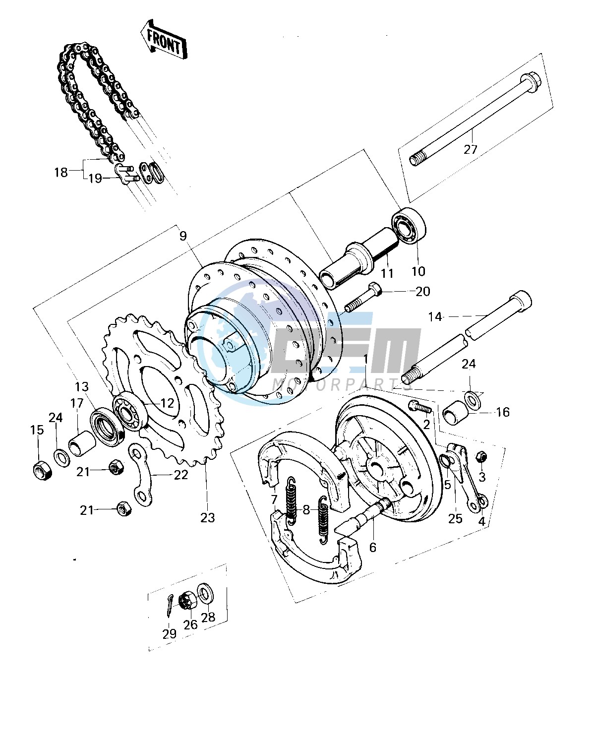 REAR HUB_BRAKE_CHAIN