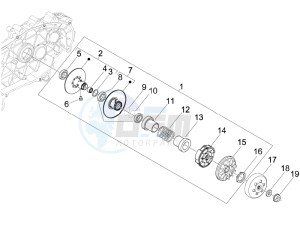 Beverly 250 Tourer (USA) USA drawing Driven pulley