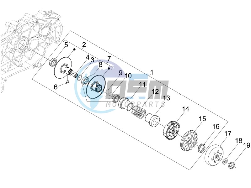 Driven pulley