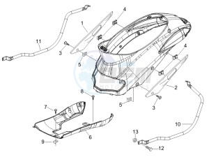 Liberty 200 4t (N15000U01) drawing Side cover - Spoiler