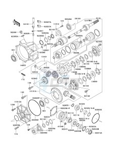 KAF 620 J [MULE 3010 TRANS4X4] (J6J-J8F) J7F drawing DRIVE SHAFT-FRONT