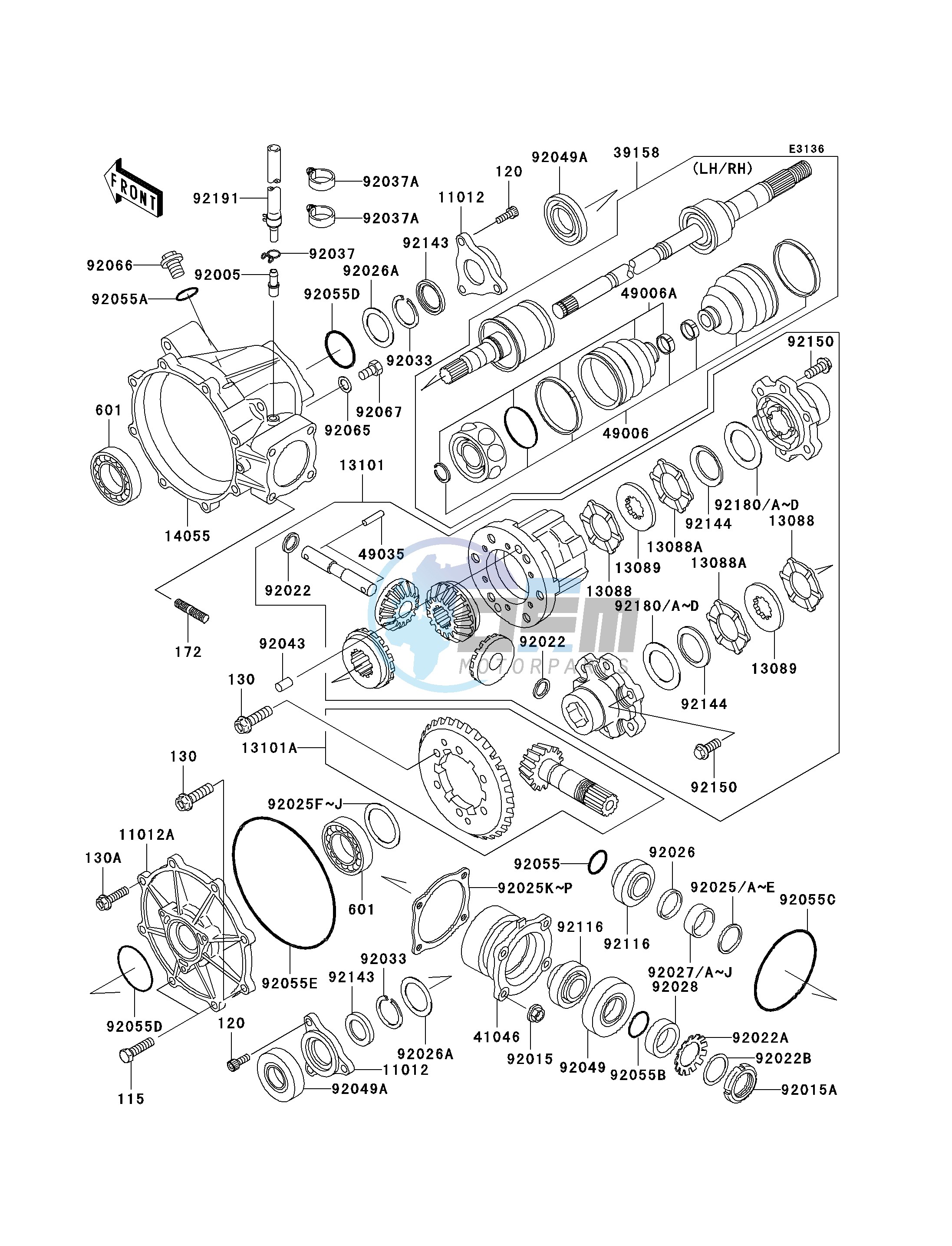 DRIVE SHAFT-FRONT