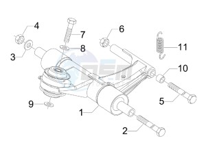 Sprint 50 4T 4V (NAFTA) drawing Swinging arm