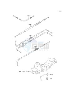 ZX 600 B [NINJA ZX-6RR] (K1) [NINJA ZX-6RR] drawing CABLES