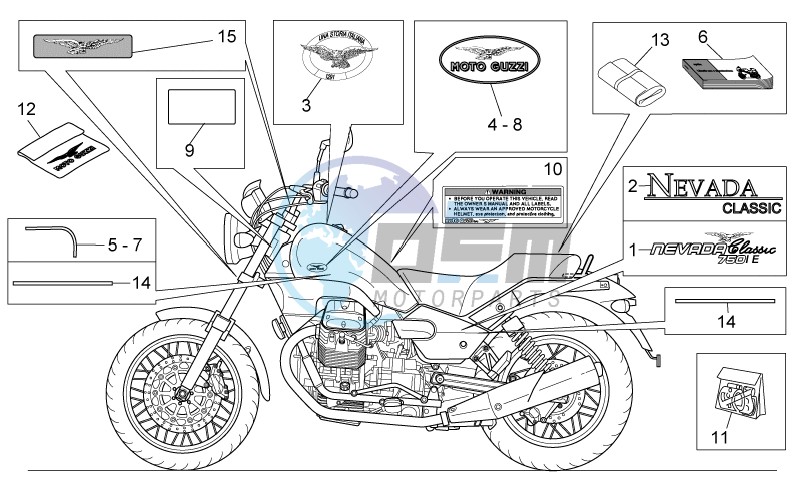 Decal and plate set