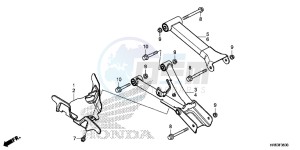 TRX500FA5G TRX500FA Europe Direct - (ED) drawing REAR ARM