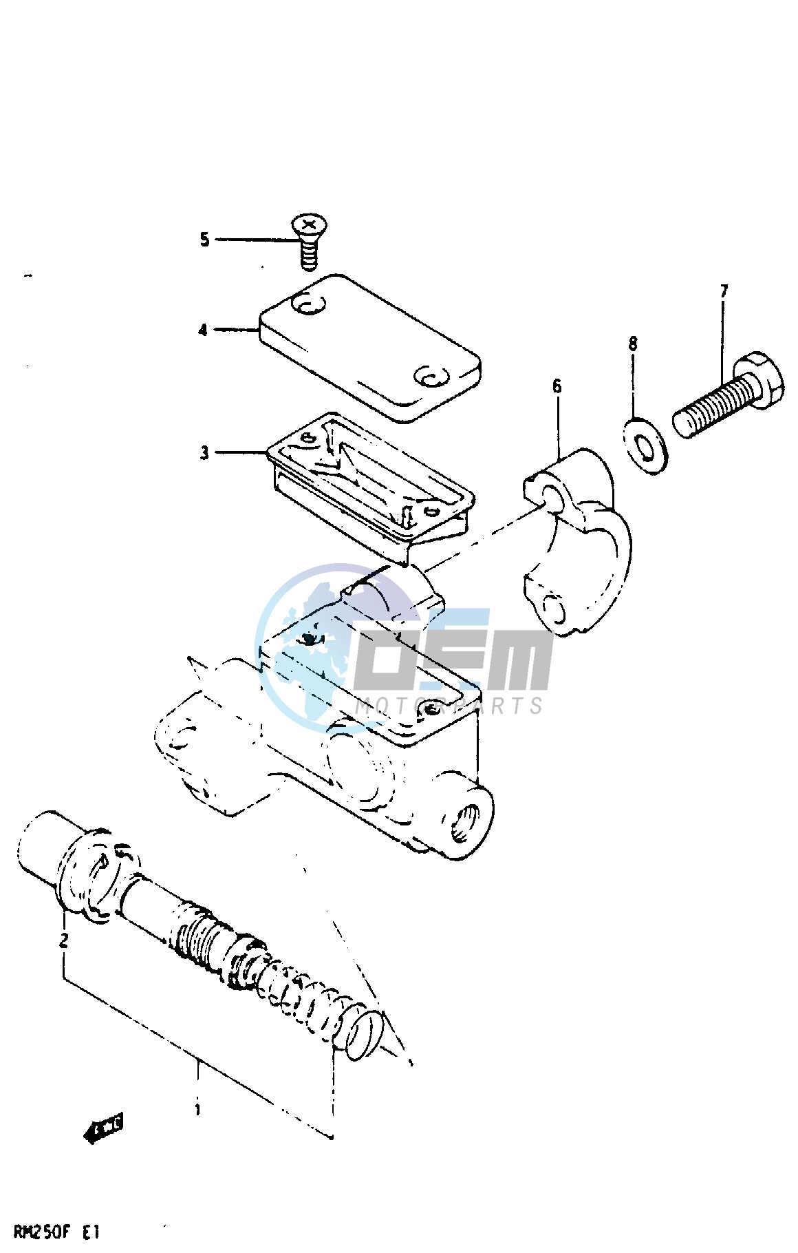 FRONT MASTER CYLINDER (MODEL F)