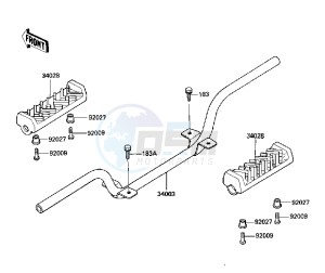 KLT 250 C [PRAIRIE] (C2-C3) [PRAIRIE] drawing FOOTRESTS -- 84-85 C2_C3- -