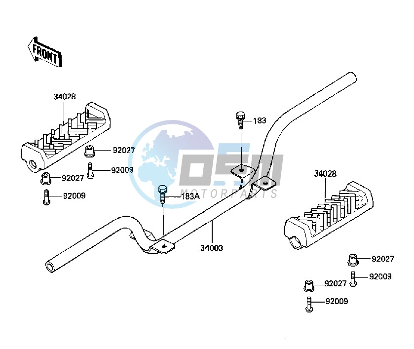 FOOTRESTS -- 84-85 C2_C3- -