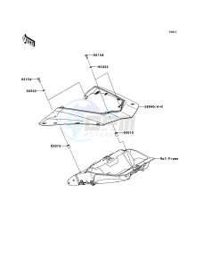 Z1000SX ABS ZX1000HBF FR GB XX (EU ME A(FRICA) drawing Side Covers