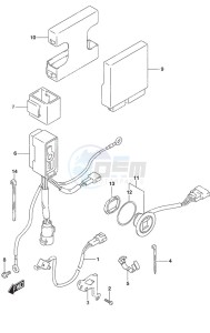 DF 40A drawing PTT Switch/Engine Control Unit