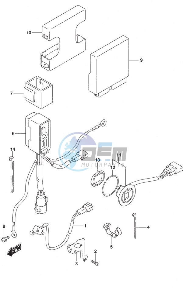 PTT Switch/Engine Control Unit