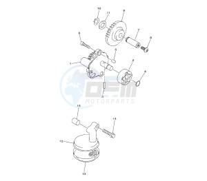 YZ F 450 drawing OIL PUMP