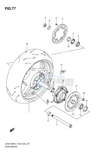 GSX1300R (E3-E28) Hayabusa drawing REAR WHEEL