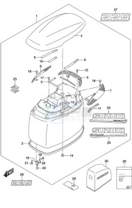 DF 225 drawing Engine Cover