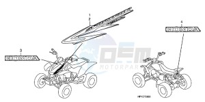 TRX450ERC drawing MARK (TRX450R9/ ER9,C)