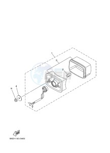 YFM450FWAD YFM45FGPHB GRIZZLY 450 EPS HUNTER (1CTG 1CTH 1CU9) drawing TAILLIGHT 2