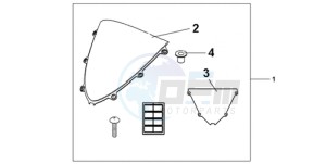 CBR1000RR9 Korea - (KO / MME SPC) drawing HIGH WIND SCREEN