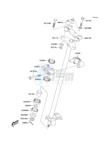 KSF 400 A [KFX400) (A1-A3) [KFX400) drawing STEERING SHAFT-- A3- -