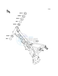 KLX110 KLX110A6F EU drawing Frame