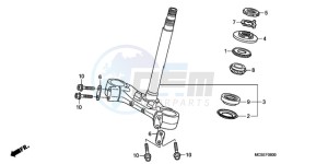 ST1300A9 CH / ABS MME - (CH / ABS MME) drawing STEERING STEM