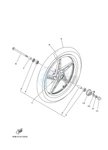 T110C (40B6) drawing FRONT WHEEL