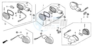 CB900F HORNET 900 drawing WINKER (E/ED/EK/F/G/H/KO)