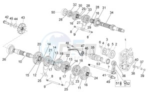 Tuono V4 1100 RR (EMEA, APAC) (AU, EU, HK, IS, JP, NZ, RC, S, T, VN) drawing Gear box