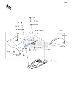 NINJA ZX-10R ABS ZX1000SGFA XX (EU ME A(FRICA) drawing Seat