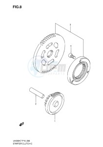 UH200G BURGMAN EU drawing STARTER CLUTCH