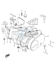 KD 100 M (M1-M4) drawing ENGINE COVERS