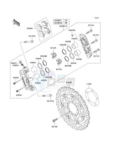 ZX 600 N [ZX-6RR] (N1) N1 drawing FRONT BRAKE