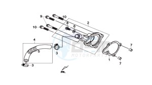 CRUISYM 300 (L8) EU drawing WATER PUMP COVER