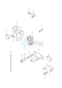 DF 9.9 drawing Remocon Cable Holder w/Power Tilt