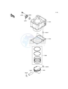 KLX250 KLX250SFF XX (EU ME A(FRICA) drawing Cylinder/Piston(s)