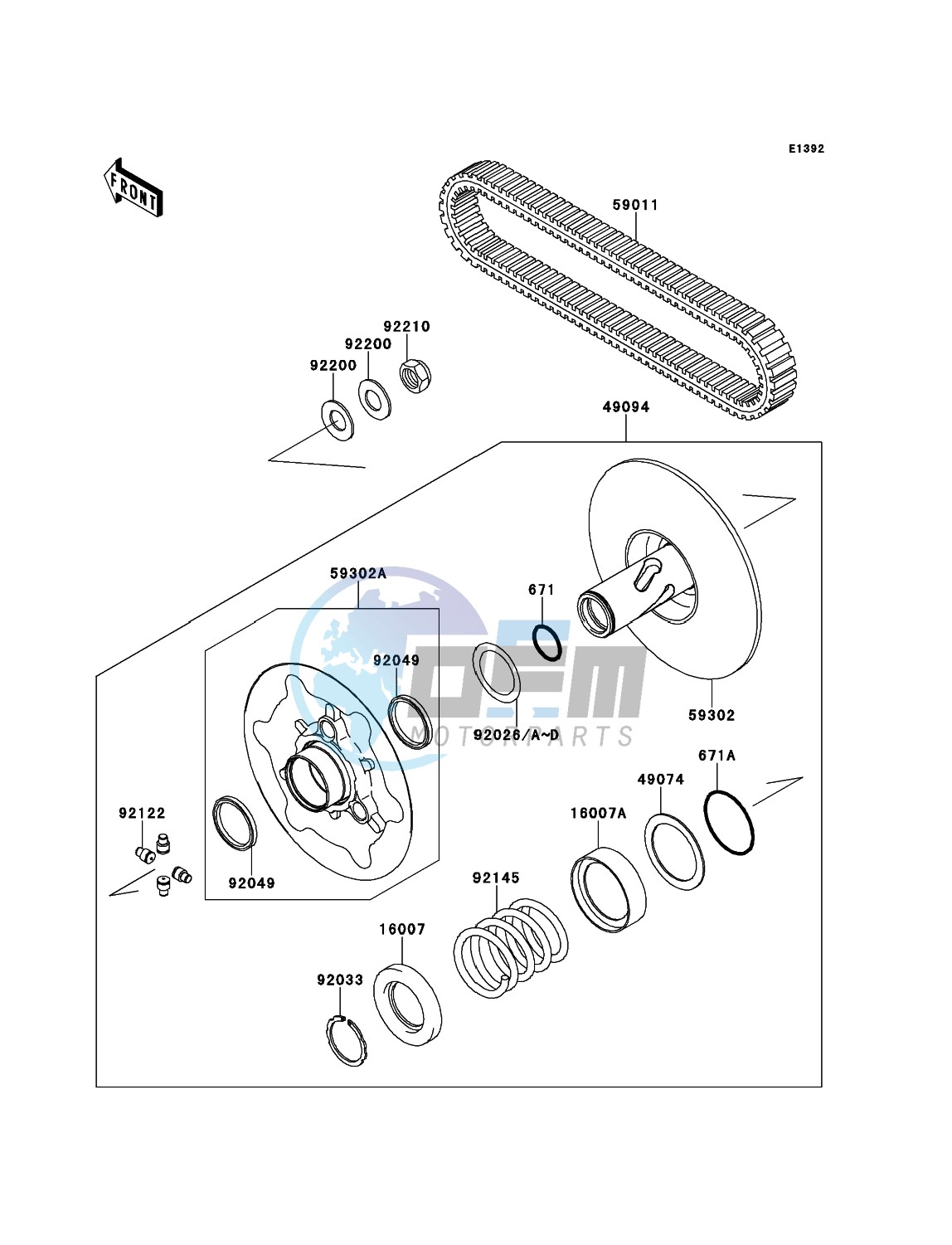 Driven Converter/Drive Belt