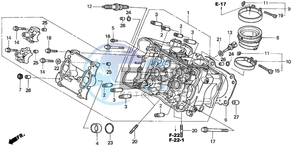 CYLINDER HEAD (FRONT)