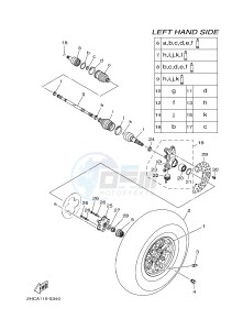 YXZ1000E YXZ10YMXH YXZ1000R EPS (2HCC) drawing FRONT WHEEL