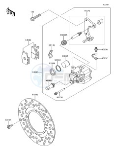 KX65 KX65AHF EU drawing Front Brake