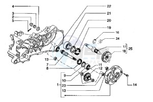 Hexagon 125 LX drawing Rear wheel shaft