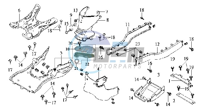 FOOTREST / FRAME COWLING