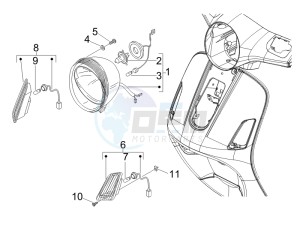 LX 150 4T E3 drawing Head lights - Turn signal lamps