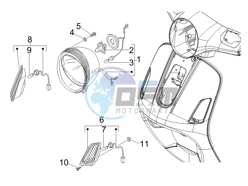 Head lights - Turn signal lamps