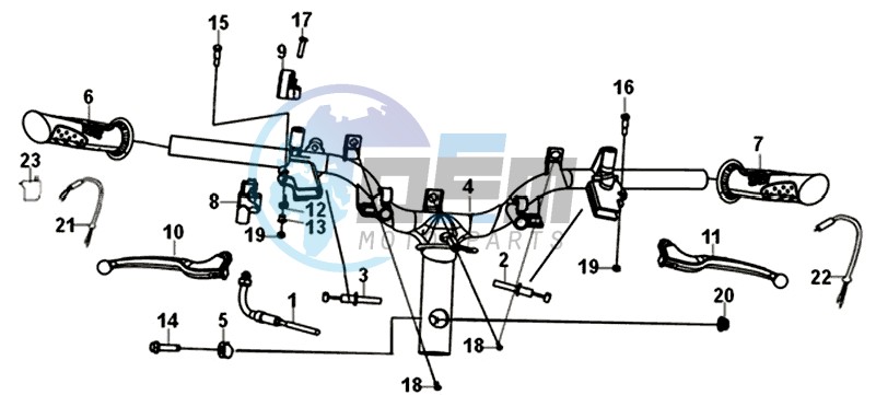 HANDLEBAR / BRAKE LEVERS /CABLES
