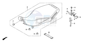 TRX90EX SPORTRAX90 drawing SEAT