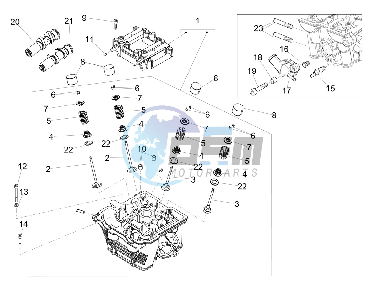 Cylinder head - valves