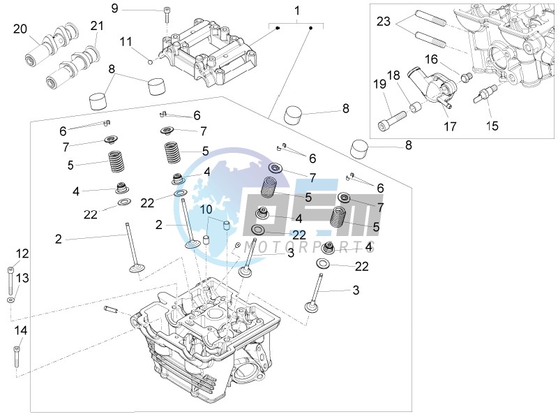 Cylinder head - valves