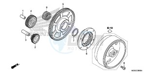 NC700SAC drawing STARTING CLUTCH