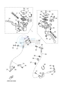 YP250R X-MAX 250 (2DL4 2DL4 2DL4) drawing FRONT MASTER CYLINDER