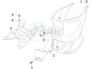 Stalker 50 drawing Central cover - Footrests